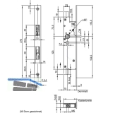 Fluchttrtreibriegel WILKA 6663, DM 35 mm, Stulp 270 x 24 x 3 mm, Edelstahl