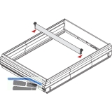 HETTICH SYSTEMA TOP 2000 Zwischensteg, Stahl/Kunststoff vernickelt, schwarz