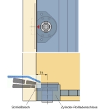 HETTICH PRESTIGE 2000 Zyl.-Rollladenschloss Z23, rechts, Dornma 15, 18