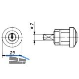 HEKNA ERGO-LINE SYSTEM 30 Zylindereinsatz, Zamak