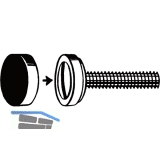 Rosettenunterkonstruktion fr Senkschraube  3.5/4.0/M4 Polythylen natur