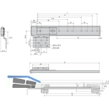ACCURIDE 1319 Beschlgegrt., Lnge 400 mm, Stahl hell chromatiert