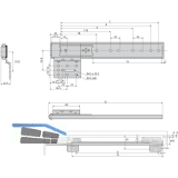 ACCURIDE 1319 Beschlgegrt., Lnge 450 mm, Stahl hell chromatiert