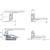 ACCURIDE 635XX Winkelsatz, Lnge 470 mm