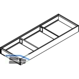 BLUM AMBIA-LINE Schubkastenrahmen breit, NL600mm, B200mm, Stahl Oriongrau