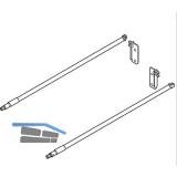 BLUM Relingset fr Frontauszug Lnge 550, KB cremewei