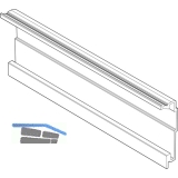 BLUM SERVO-DRIVE Trgerprofil horizontal zum Ablngen, Lnge 1143, Aluminium