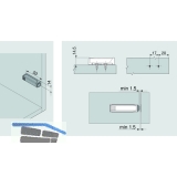 SECOTEC ffnungssystem BLUM Tip-On mit Adapterplatte zum Anschrauben SB-2