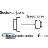 BOXBOLT BQ2Z08 Hohlprofilbefestigung Stahl verzinkt fr den Stahlbau