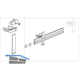 Fhrungsleistenset fr Sockellade Lnge 470 mm, Aluminium