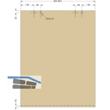 Cinetto PS06 Beschlagset nicht verstellbar, Tragkraft 40k g,1 trig