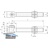 Anschweitorband lang Edelstahl V2A