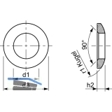 DIN6319C 21 blank Kugelscheibe