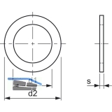 DIN7603A 17x21x1.5 Kupferdichtring