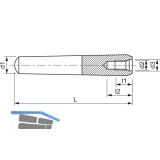 DIN7978A 12x 60 Toleranzfeld h10 blank Kegelstift mit Innengewinde