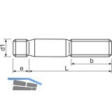 DIN 939 8.8 M12x 40 verzinkt Stiftschraube Einschraubende ~1,25 d