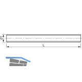 DIN 976-1 (eh. 975) M16x1.5x1000 blank Feingewindestange