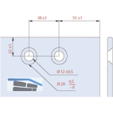 EKU CLIPO 16 GS IS - Beschlgegrt. Innenfront, 1000 x 1400