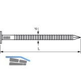 Fassadennagel 1.9x 30 Edelstahl natur