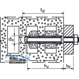 FISCHER FIS H16x 85 K Kunststoffankerhlse bauaufs.Zugelassen mit Verbindung FIS