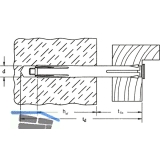 FISCHER FM 10x202 Metallrahmendbel mit Senkschraube Stahl verzinkt