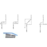 Flexibles Gestnge HAUTAU, 1250 mm, grau