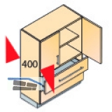 HETTICH SYSTEMA TOP 2000 Hngeregistratur-Rahmen, 2 x A4 + R, KB 1000 mm, Alu-F.
