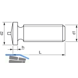 ISO13918-1 SZ M 5x20 Stahl verkupfert Schweibolzen mit Spitzenzndung