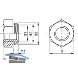 Kalei-Setzmutter M 6 KH 1.8 mm verzinkt einsatzgehrtet