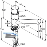 SOLIDO Kchenarmatur Scope druckfest, Chrom