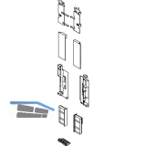 BLUM LEGRABOX Fronthalter Innenauszug m. Einschubelement H C, Seidenwei