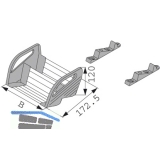BLUM ORGA-LINE Gewrzhalter, KB 400 mm, Breite 312 mm, Edelstahl antifingerprint