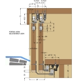 Cinetto PS06 Beschlagset nicht verstellbar, Tragkraft 40k g,1 trig