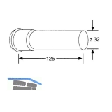 SOLIDO 5/4" x 32 mm Verlngerungsrohr