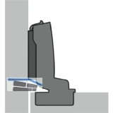 HETTICH SENSYS 8645i T 52 Topfscharnier einliegend - W 110