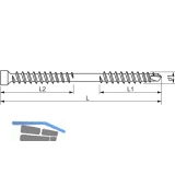 SFS Bohrbefestiger WT-T 4.5x 40 Torx 20 Durocoat mit Bohrspitze