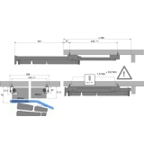 HETTICH SMARTRAY Q12 Auszugsfhrung mit Silent System; Stahl verzinkt