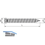 SPAX-RA Rahmenanker 7.5x120 Zylinderkopf Torx30 verzinkt dbellose Verschraubung