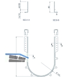 syphon flex - flexibles KSprofil zu Splenlade, grau, Bodenstrke 16mm