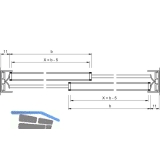 SUPRA Einschuhprofil, Glasstrke 6, Kunststoff transparent