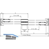 SUPRA Einschuhprofil, Glasstrke 4 oder 5, Kunststoff transparent