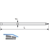 Wagnerstift Stauchkopf 2.2x50 blank