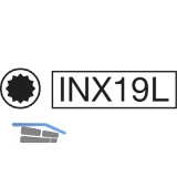 GEDORE Schraubendreher-Einsatz INX19L DIN2324 1/2\&quote;vierkant M10x100 mm Vielzahn