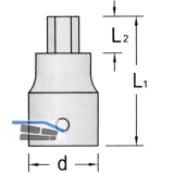 GEDORE Schraubendreher-Einsatz IN20 DIN7422 1/4\&quote;vierkant 3.0 mm sechskant