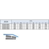 ACCURIDE 2026L Kugelkfigfhrung - Teilauszug, 35 kg, Schienenlnge 550 mm