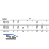 ACCURIDE 3832TR Kugelkfigfhrung - griffloses ffnen, Lnge 300 mm
