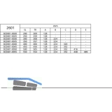 ACCURIDE 2601 Kugelkfigfhrung - Vollauszug, Lnge 300 mm, Stahl chromatiert