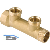 Geberit Verteiler 2 fach, 1", 3/4" EK