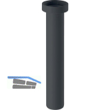 GE Einlaufrohr m. Mutter 5/4&quote;, schwarz