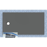 DUF CF30 integr. 150x80cm graphit